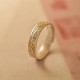 Buddha Stone Gold-Painted Peaceful Ring Buddha Stone Gold-Painted Peaceful Ring