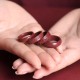 Cinnabar Om Mani Padme Hum Blessing Ring