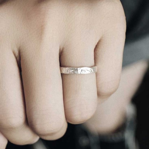 925 Silver Simple Blessing Couple Ring 925 Silver Simple Blessing Couple Ring