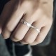 925 Silver Simple Blessing Couple Ring 925 Silver Simple Blessing Couple Ring
