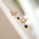 Cyan Jade Tridacna Butterfly Healing Set