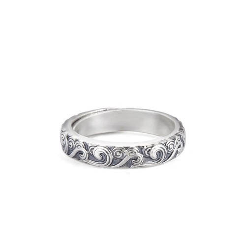 999 Silver Auspicious Clouds Blessing Ring 999 Silver Auspicious Clouds Blessing Ring