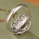 925 Silver Hetian Cyan Jade Luck Earrings Set