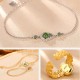 925 Sterling Silver Hetian Cyan Jade Gourd Luck Set 925 Sterling Silver Hetian Cyan Jade Gourd Luck Set