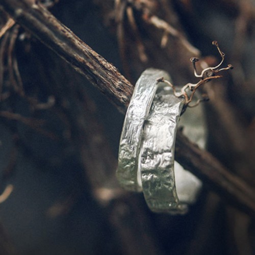 925 Silver Simple Blessing Couple Ring 925 Silver Simple Blessing Couple Ring