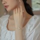 14K Gold-Plated Copper Pearl & Tridacna Butterfly Blessing Set