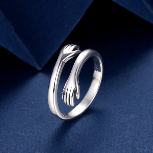 925 Silver Love Hug Thumb Ring 925 Silver Love Hug Thumb Ring
