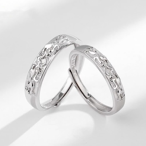 925 Silver PiXiu Balance Couple Ring