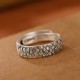 999 Sterling Silver Lotus Plum Blossom Enlightenment Ring 999 Sterling Silver Lotus Plum Blossom Enlightenment Ring