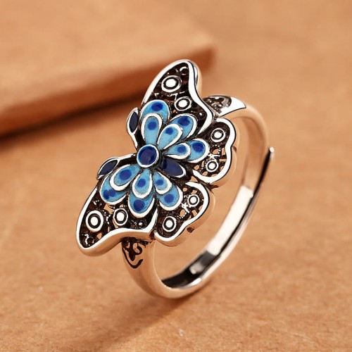 Blue Butterfly Love Ring Blue Butterfly Love Ring