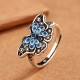 Blue Butterfly Love Ring Blue Butterfly Love Ring
