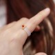 Agate Cyan Jade Protection Ring