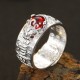 Feng Shui PiXiu Red Garnet Wealth Ring