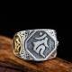 925 Silver Sanskrit Protection Adjustable Ring 925 Silver Sanskrit Protection Adjustable Ring