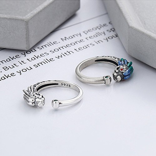 Year of the Dragon Sterling Silver Luck Ring