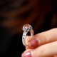  925 Sterling Silver Lotus Ring