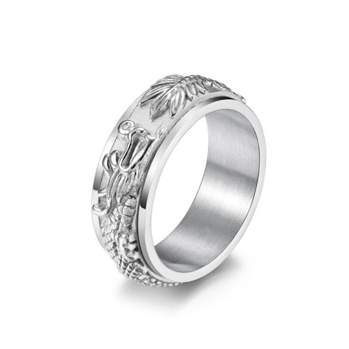 Dragon Titanium Steel Rotatable Ring (30% Off | CODE: FS30) Dragon Titanium Steel Rotatable Ring (30% Off | CODE: FS30)