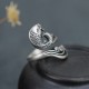 925 Silver Koi Fish Water Ripple Luck Ring 925 Silver Koi Fish Water Ripple Luck Ring