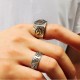 925 Silver Sanskrit Protection Adjustable Ring 925 Silver Sanskrit Protection Adjustable Ring
