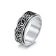 Triangle Knot Titanium Steel Calm Ring Triangle Knot Titanium Steel Calm Ring