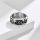 Triangle Knot Titanium Steel Calm Ring Triangle Knot Titanium Steel Calm Ring