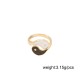 Yin Yang Symbol Adjustable Blessing Ring Yin Yang Symbol Adjustable Blessing Ring