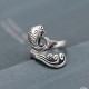 925 Silver Koi Fish Water Ripple Luck Ring 925 Silver Koi Fish Water Ripple Luck Ring