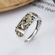 925 Silver PiXiu Luck & Wealth Adjustable Ring