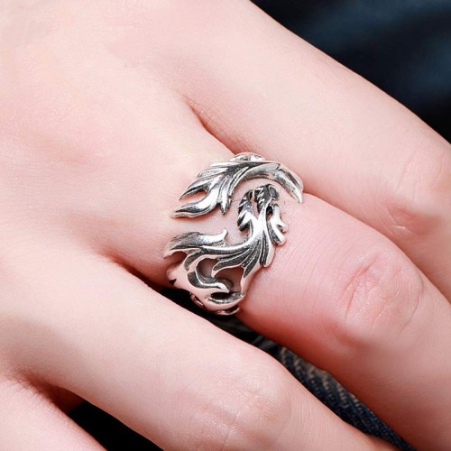 Dragon Pattern Protection Strength Ring Dragon Pattern Protection Strength Ring