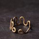 Brass Luck Wealth Adjustable Ring
