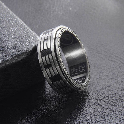 Bagua Yin Yang Titanium Steel Balance Ring Bagua Yin Yang Titanium Steel Balance Ring