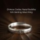 925 Sterling Silver Zodiac Buddha Blessing Couple Ring