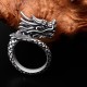 990 Sterling Silver Vintage Dragon Luck Ring 990 Sterling Silver Vintage Dragon Luck Ring