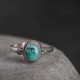 925 Sterling Silver Turquoise Love Ring