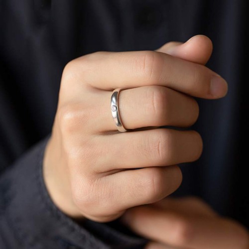 925 Sterling Silver Zodiac Buddha Blessing Couple Ring