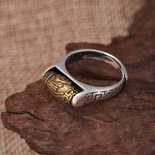 Tibetan Om Mani Padme Hum Rotatable Ring Tibetan Om Mani Padme Hum Rotatable Ring