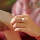 White Jade Auspicious Cloud Luck Ring