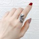 925 Silver Koi Fish Water Ripple Luck Ring 925 Silver Koi Fish Water Ripple Luck Ring
