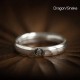 925 Sterling Silver Zodiac Buddha Blessing Couple Ring