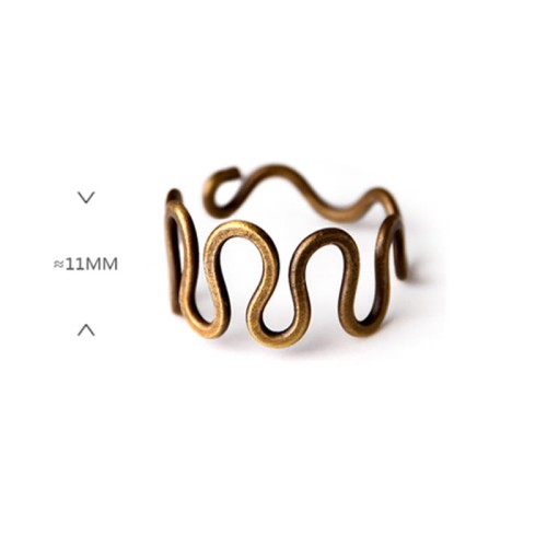 Brass Luck Wealth Adjustable Ring