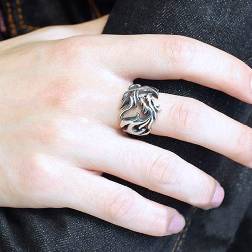 Dragon Pattern Protection Strength Ring Dragon Pattern Protection Strength Ring