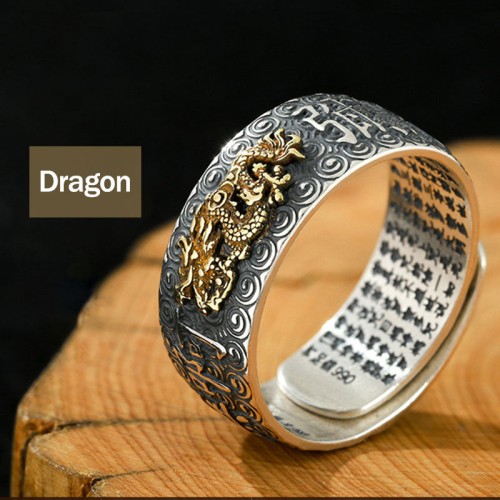 Zodiac Buddha Wealth Luck Adjustable Ring Zodiac Buddha Wealth Luck Adjustable Ring