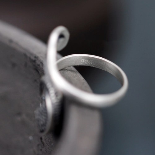 925 Silver Koi Fish Water Ripple Luck Ring 925 Silver Koi Fish Water Ripple Luck Ring