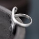 925 Silver Koi Fish Water Ripple Luck Ring 925 Silver Koi Fish Water Ripple Luck Ring