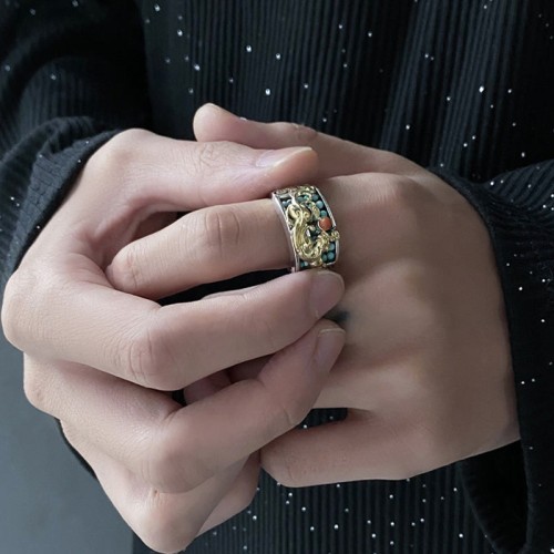 925 Sterling Silver PiXiu Protection Ring