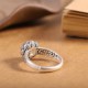  925 Sterling Silver Lotus Ring