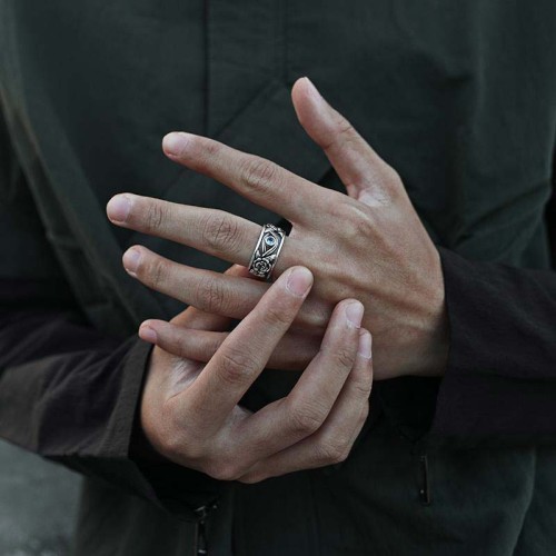 Eye of Horus Crystal Protection Ring