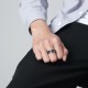 Triangle Knot Titanium Steel Calm Ring Triangle Knot Titanium Steel Calm Ring
