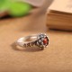  925 Sterling Silver Lotus Ring