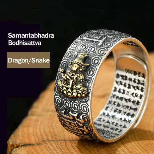 Zodiac Buddha Wealth Luck Adjustable Ring Zodiac Buddha Wealth Luck Adjustable Ring